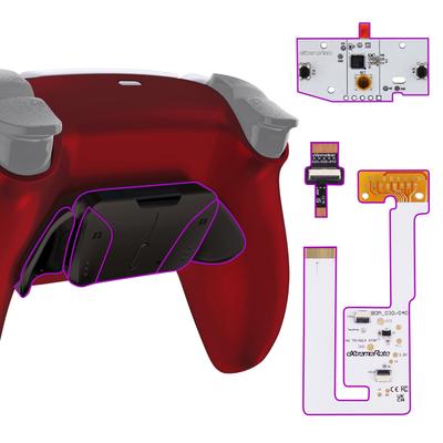 eXtremeRate RISE4 V3 Back Remap Kit for PS5 Controllers and Scarlet Includes Upgrade Back and 4 Black Back Buttons a (RMB) (BDM-030, BDM-040, BDM-050)