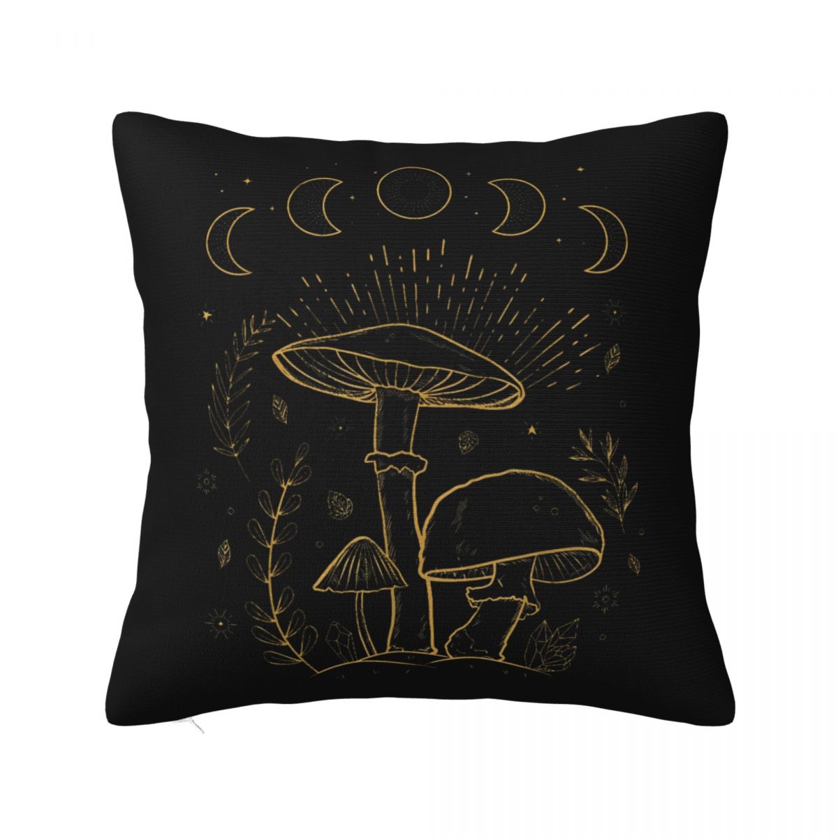 Mushrooms Are Calling And I Must Go Mushroom Hunting Pillow Cases Cottagecore Cushion Covers Decor Pillowcase for Sofa 4040cm 30x30cm 12x12in