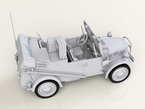 ICM 1/35 scale German Army le.gl.Einheitz-Pkw Kfz.2 Light Four-Wheel Drive Radio-Equipped Vehicle Plastic Model Kit 35583