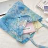 Floral Tote Bag With Textured Polyester For Daily School And Commute