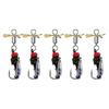 5Pcs Bionic Fishing Baits with Sharp Hook Compact Design Portable Rotatable Saltwater Freshwater Swimbaits Fly Fishing Lures