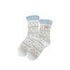 Damen Frühling und Herbst Lieblich Gepunktet Süß Cartoon mit Stofflogo In der Tube Frotteesocken
