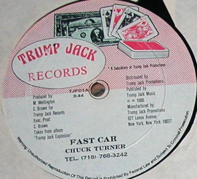 

12inch Record CHUCK TURNER TRUMP JACK ALL STARS Fast Car TJP01 Trump Jack Reco 1989 US Reggae Ska Dub Used