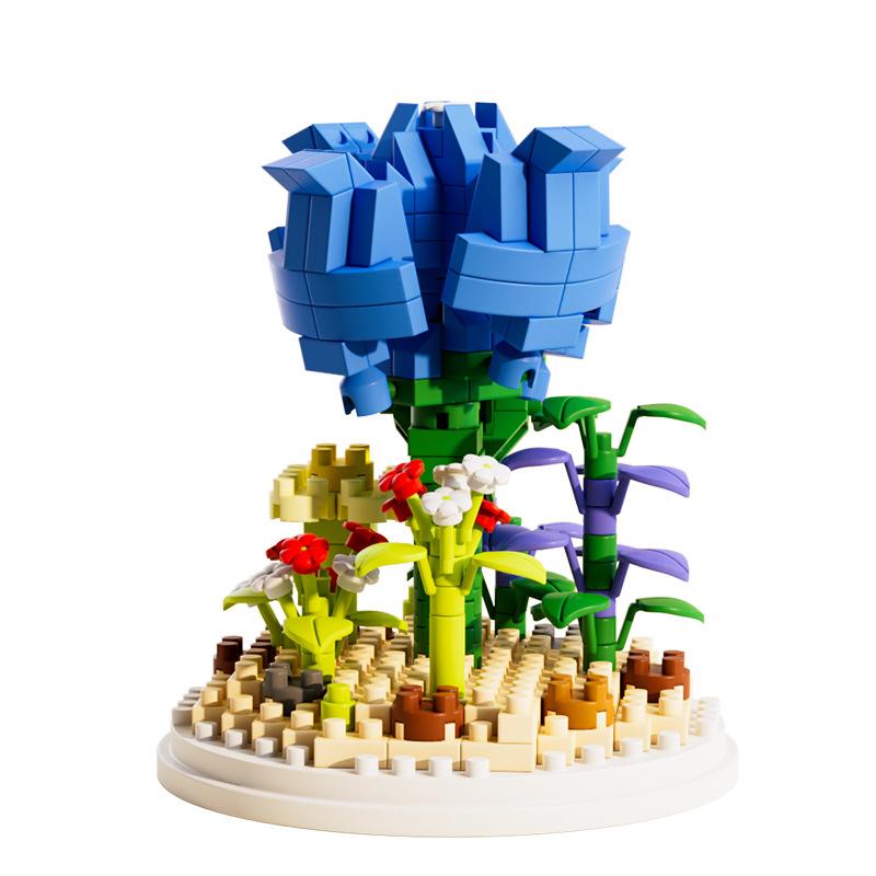 Building Block Flower Toy Compatible Lego Potted Plant Eternal Flower Girl Series Ornament Toy Gift