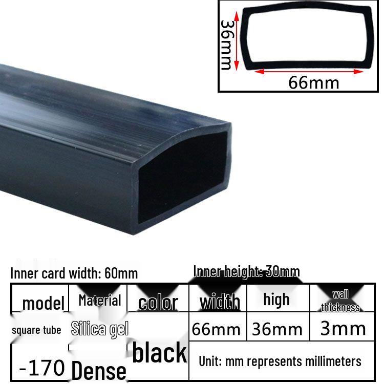 High-Temperature Resistant Silicone Square Tubing: Durable, Customizable, Aging-Resistant Rubber Sheath and Hollow Sealing Strip.