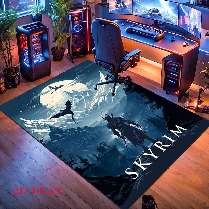 2K Games Carpet Rug for Living Room Bedroom Home Sofa Decoration,Kids play Nonslip Floor Mat