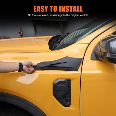 For Ford Ranger T9 -2025 ABS Matt Black Car A-pillar Fenders Decorative Panel Car Accessories