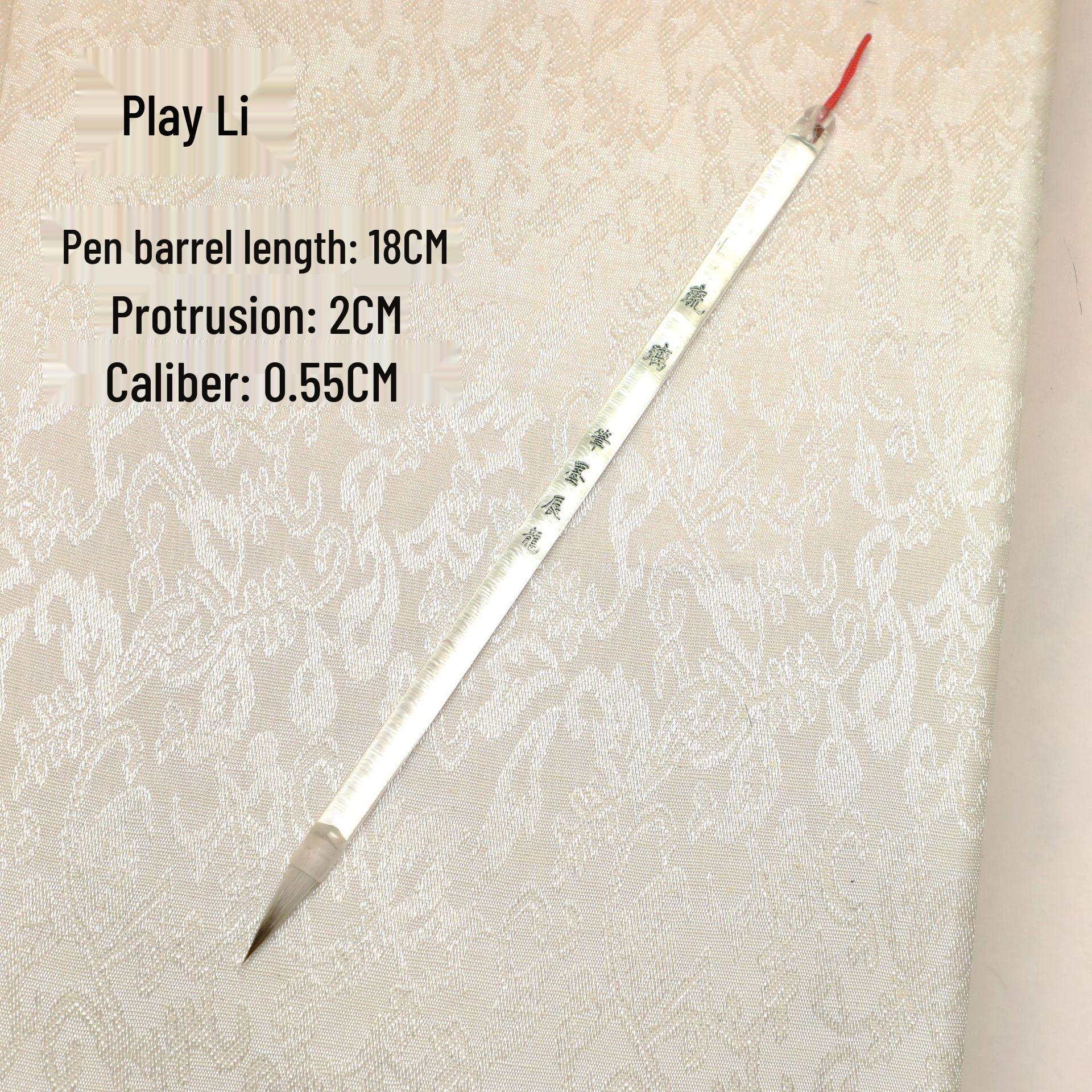 Glass Handle Mixed Bristle Calligraphy Paint Brush for Regular Script