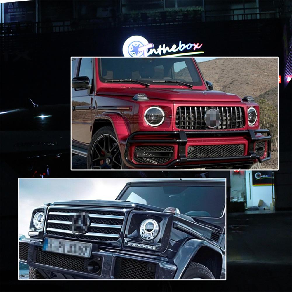 2PCS Car Front Turn Signal Light Cover Housings For Mercedes Benz W463 G-Class G500 G550 G55 G63 G65 1986-2018 No Bulb / Socket