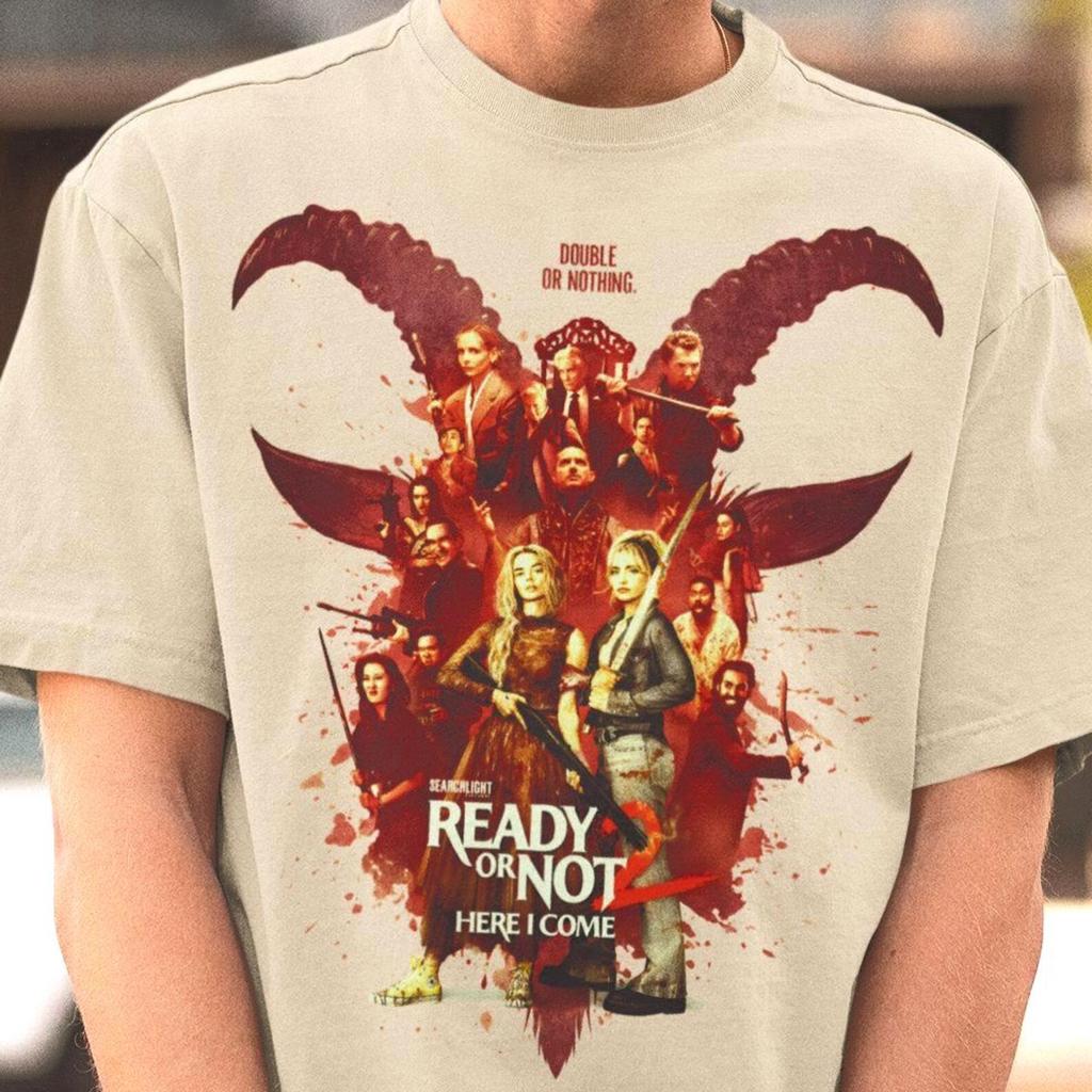 T-shirt Ready or Not 2 - T-shirt de film d'horreur, T-shirt Samara Weaving
