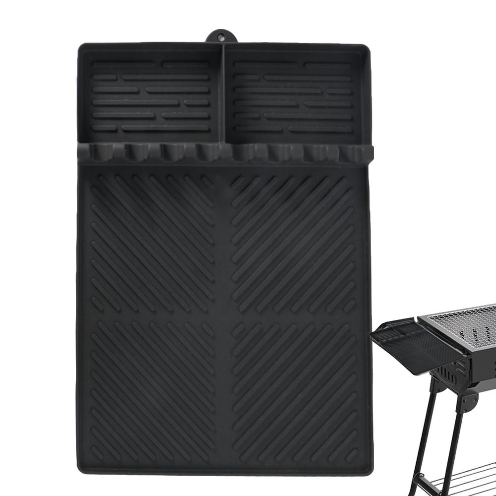 Barbecue Mat Protective Heat Resistant Silicone Grill Mats Baking Pad Griddle Accessories For Camping Picnic Kitchen Use