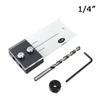 1/4" Dowel Drilling Jig Locator Guide Hole Punching Tool Woodworking Positioning Drill Template DIY Carpentry Joinery Set
