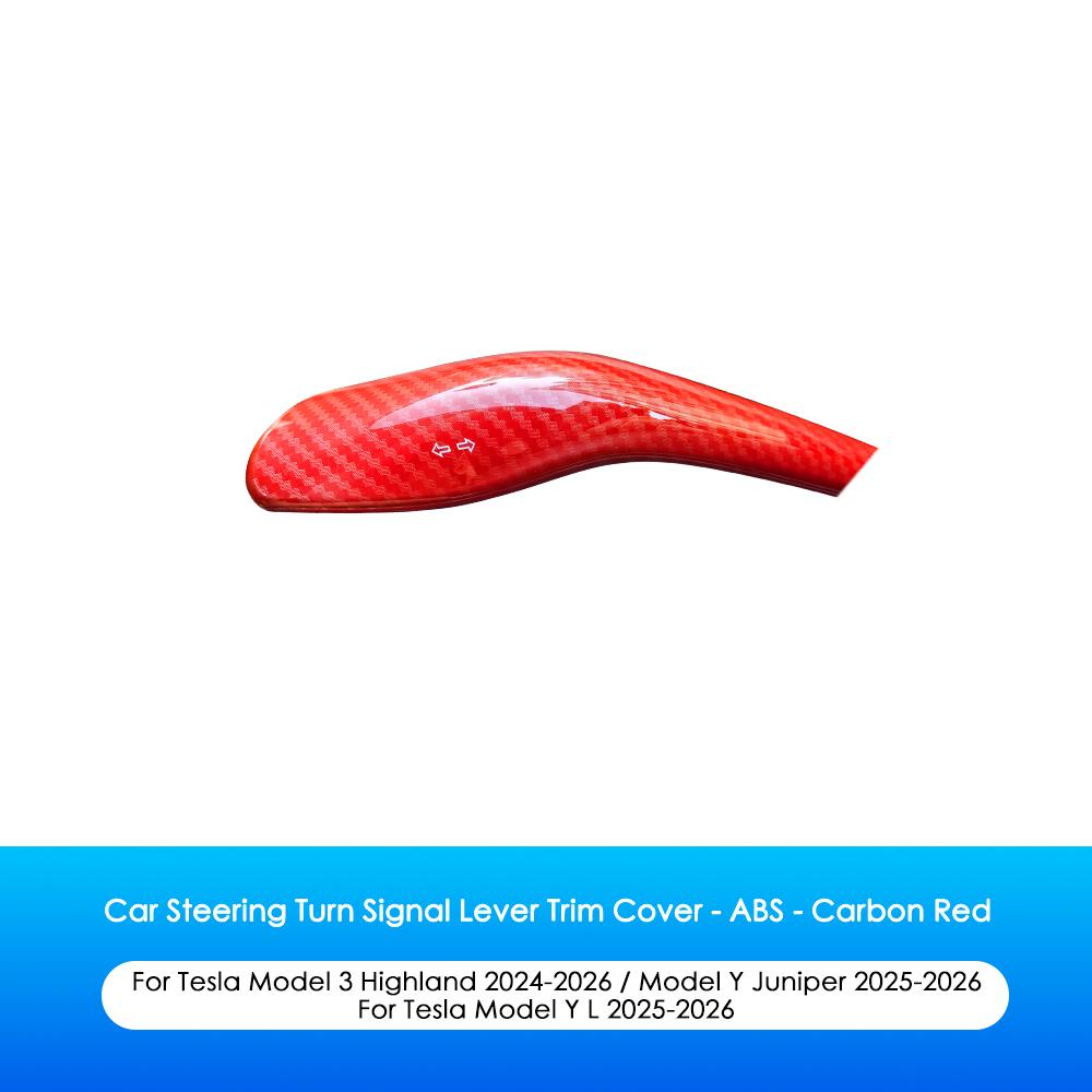 Heenvn ABS Car Steering Turn Signal Lever Trim Cover For Tesla Model 3 Highland Model Y Juniper Model YL 2025 2026 Auto Interior