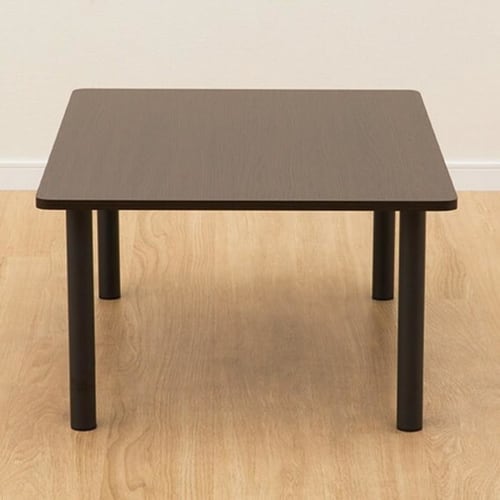 Nitori Hello Coffee Table with Easily Removable Legs, Dark Brown, 80cm Wide x 60cm Deep x 36cm High, 8760957