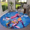 Kpopdemonhunters Runder Teppich, Teppich für Wohnzimmer, Schlafzimmer, Sofa, Spielzimmer Dekor, Rutschfeste Fußmatte