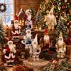Cute Standing Santa Doll 12 Inch Christmas Ornament Durable Santa Claus Doll  Christmas Gifts