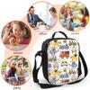 Cute Animals On Vehicles Insulated Thermal Lunch Bags for Boys Girls Washable Lunch Container Food Carrier for School Travel