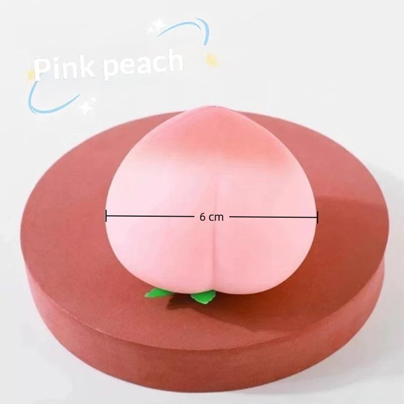 Soft Peach Fruit Squeeze Toy Slow Rising Stress Relief For Kids & Adults, Squeeze Anti-Anxiety Sensory Fidget Toy Daily Joy