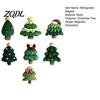 Holiday Fridge Decorations 7Pcs/Set Mini Christmas Tree Refrigerator Magnet, Xmas Shape Office Whiteboard Magnets Decorative Magnet for Locker Door