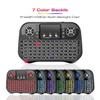 i10 Mini Wireless Keyboard & Air Mouse with 2.4G Touch, Touchpad Backlight, and Seven-Color LED Lights