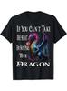 Flying Mythical Creature Cool Dragon Flame-Spewing Dragon T-Shirt Men's T-shirt