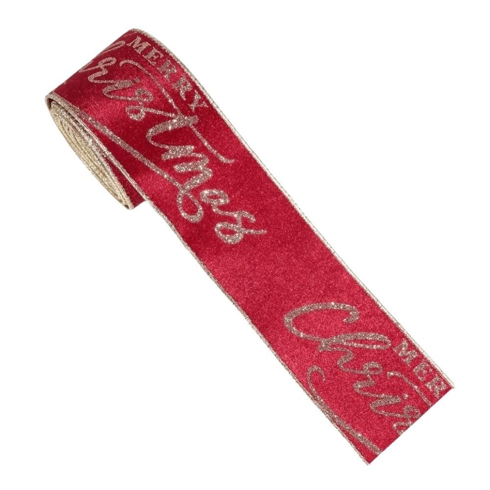 6.3cm Christmas Bow Ribbon DIY Craft Bow Decorative Webbing  Festive Atmosphere