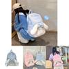 Mochila de Peluche Cinnamoroll con Cierre de Cremallera Para Uso Diario y Almacenamiento a la Moda