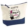 Makeup Bag - PLANETEE - Juliette Wake Up and Makeup - Large Size - HD Printing - Cotton Made In France
