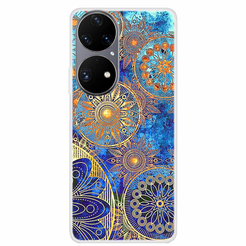 For Huawei P50 Pro Case P50 P50E Clear Fashion TPU Silicone Shockproof Phone Case for Huawei P50 Pro Case P 50 Protective P50Pro