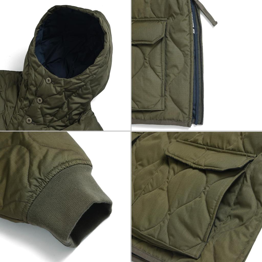 Taion Down Hoodie Sage Green 106PML-1