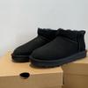 Women Real Sheepskin Snow Boots New Design Natural Wool Fur Lined Ankle Winter Warm Leather Shoes Classic Men Casual Flat Boots