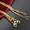 5 Pcs/1 Pcs Men Women Snake Chain Necklace Fashion Wedding Party Exquisite Jewelry (16/18/20/22/24/26/28/30inch)