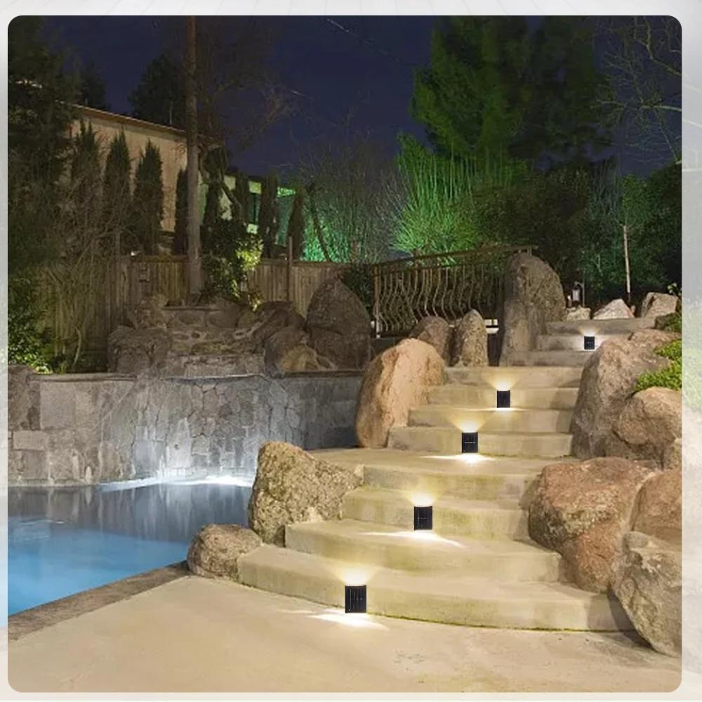 Solar Light Outdoor Up and Down Wall Washer Light Waterproof Solar Lamp for Garden Street Landscape Balcony Yard Porch Decor