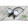 12V Vergaser-Stil Doppelköpfe Universell Motorrad Mechanischer Kilometerzähler Hohe Qualität Tachometer und Motordrehzahlmesser