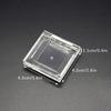 Transparent Empty Sequins Eye Shadow Box Eye Makeup Storage Box Square Mirrored Diy Empty Eyeshadow Dish For Girls