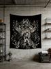 Goth Dark Holy Lady Dove Cross Tapestry 3X5 Ft Polyester Wall Hanging For Living Room Bedroom Home Camping Decor