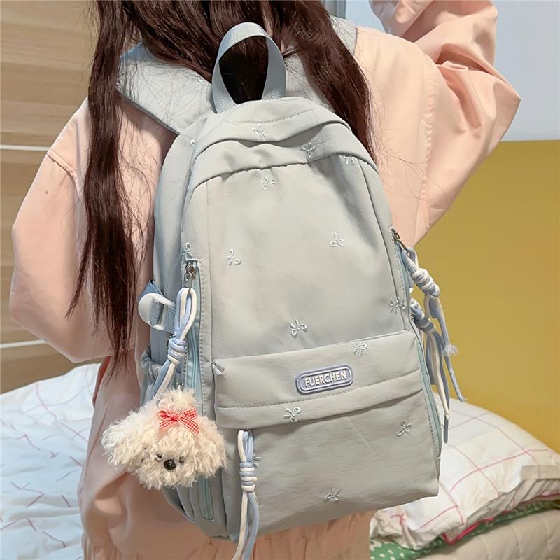 Bow Student Schoolbag Large Capacity Backpack