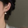 S925 Silver Cubic Zirconia Pearl Stud Earrings - Elegant, Fashionable, and Versatile Everyday Jewelry