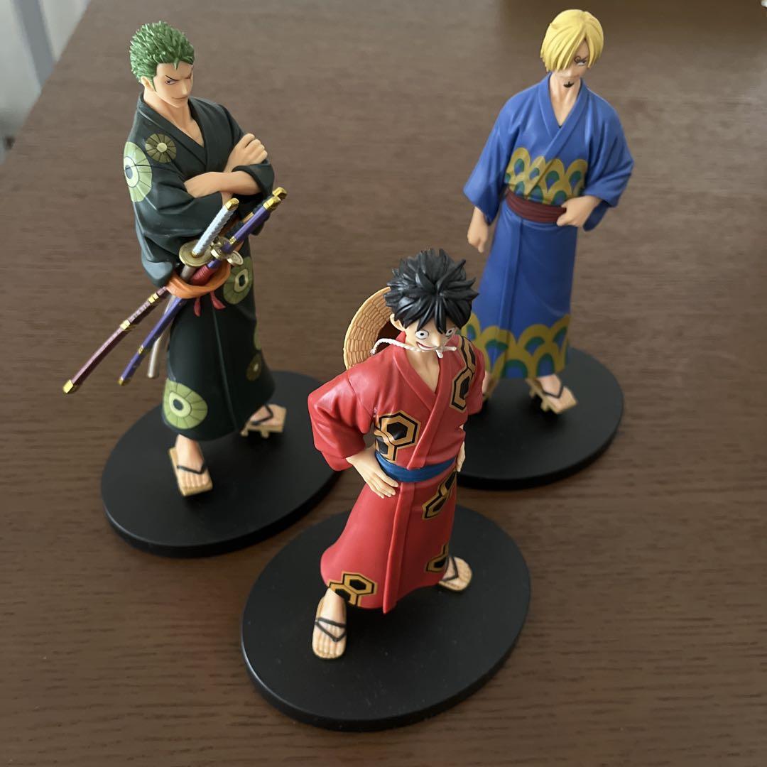

[USED] One Piece Wano Country Figure Luffy Zoro Sanji