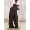 Women's Draped Straight Wide-Leg Trousers