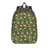 Sesames Streets Backpack Cool Student Hiking Travel Daypack Smiling Cookie Monster Pattern  Laptop Computer Canvas Bags Durable