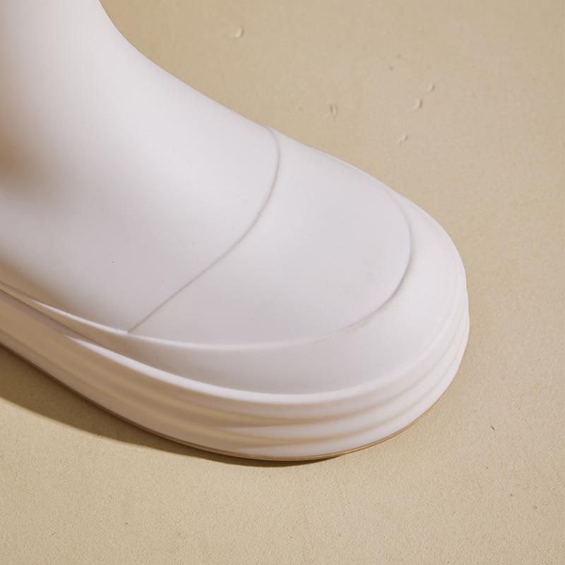 Women's thick-soled medium tube water shoes can be worn in all seasons, work shoes, car wash waterproof and non-slip indoor and outdoor rubber shoes