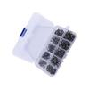 Set of 500 Fishing Hooks with Storage Box High Carbon Steel High Strength Corrosion Resistant 10 Sizes 03-12 with Tube Fishing Hook Large Ring Thick