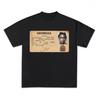 T-shirt in Cotone con Stampa Grafica Whos Young Thug Girocollo Alta Qualità Manica Corta Casual Streetwear Y2k Abbigliamento Unisex Streetwear