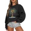 Women  Tops Women's Long Sleeve Sweatshirt Casual Crewneck Loose Fit Pollover Fleece Tops