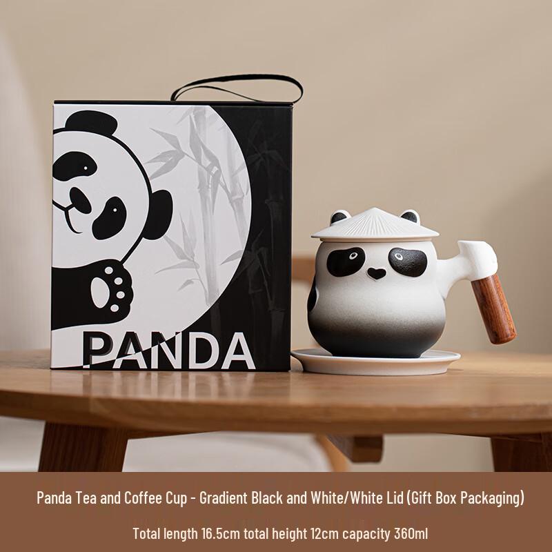 Panda Tea Infuser Ceramic Mug
