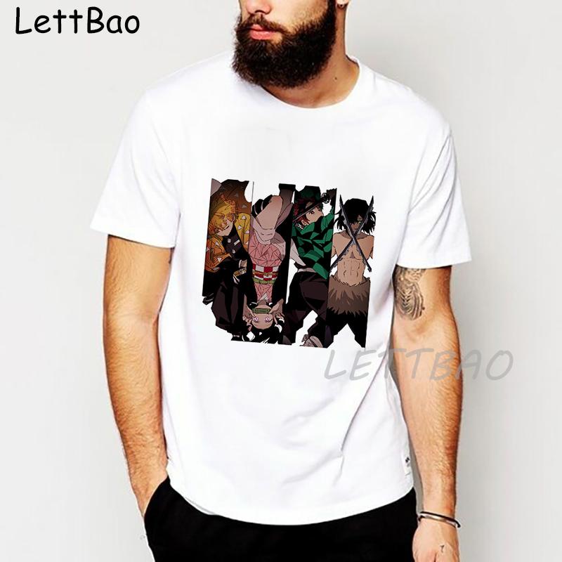 Demon Slayer T Shirt Men Japanese Anime Tshirt Kimetsu No Yaiba T Shirt Kawaii