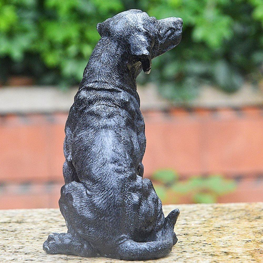 Handmade Golden Retriever Statue Resin Crafts Mini Dog Figurine  Home Office Desk Decoration