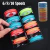 Rainbow Fishing Main Line Box Winding Board High Quality Fishing Box Fishing Tools 6-10 Spindle Silicone Main Spool