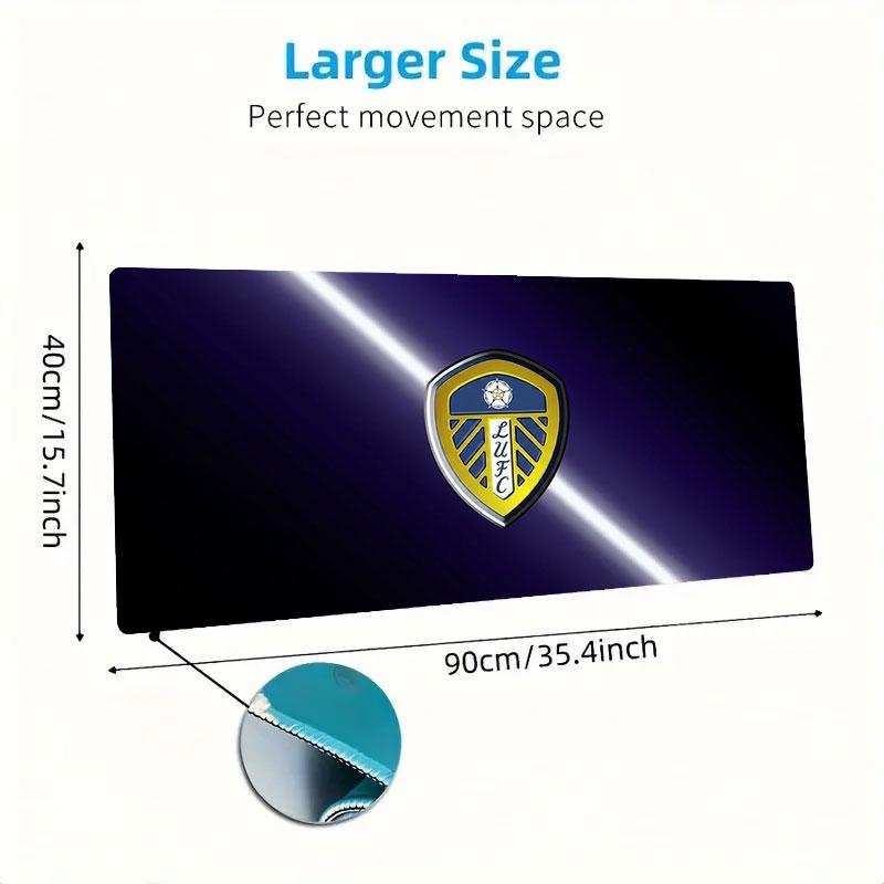 Leeds United Large Size Mouse Pad Large Gaming Table Cushion Non-slip Laptop Tablet Big Mousepad XXL Mat Mini PC Playmat With Lock edge